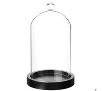 Cloche verre et bois H19cm - Atmosphera Créateur d'intérieur