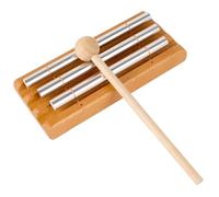 Cloches à main d'énergie trios à percussion 3 tons pour enseignant - Rappel - Carillon d'énergie accordé - Instrument de musique avec tube en aluminium - Carillon à trois tons - Main de percussion