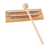 Cloches à main d'énergie trios à percussion 3 tons pour enseignant - Rappel - Carillon d'énergie accordé - Instrument de musique avec tube en aluminium - Carillon à trois tons - Main de percussion