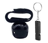 Cloches à ours pour le camping en plein air - Cloche anti-ours avec mode muet et sifflet de signal - Signal d'avertissement en métal antirouille pour la randonnée, l'alpinisme et le cyclisme - Équipem