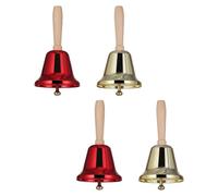 Cloches artisanales de Noël avec un son puissant pour les réunions entre amis et tous les âges, 4 pièces