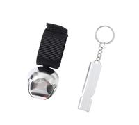 Cloches d ' ours de sécurité portables pour l ' extérieur, cloches d ' ours bruyantes avec sifflets d ' urgence pour hommes et femmes, facile à utiliser, sifflets d ' alarme de camping en plein air