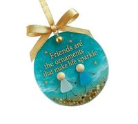 Cloches d'amitié pour festival fabriquées avec du verre de mer multifonctionnel, décoration de vacances pour offrir un cadeau vibrant en verre de mer, cloches d'amitié, décoration de Noël, pendentif
