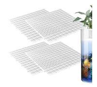Cloches d'aquarium - Couvercle fiable pour Aquarium avec Panneau en Grille de 4 pièces | de Filtre d'aquarium, Couvercle de Terrarium, empêche Les Poissons de Sauter Hors du