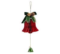 Cloches d'arbre de Noël | Cloches Rustiques en Papier,Ornements Traditionnels pour Table Guirlande Mur Arbre Fêtes Noël
