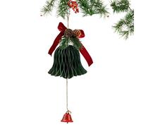 Cloches d'arbre de Noël,Décorations Clochettes Papier Fête - Décoration Traditionnelle pour Table Magasin Mur Salle De Classe Jardin Porte Mariage