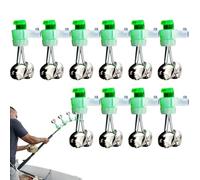 Cloches de Canne à pêche, Cloches d'alarme pour Canne à pêche, 10X Cloches de Poisson, Indicateurs de Morsure de, Cloche à Double Alerte pour Types de Cannes à, Accessoires d'outils de pêc