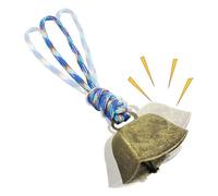 Cloches de chèvre pour colliers, cloche de vache pour le pâturage, Bonnes de vache en cuivre rustiques avec un son clair et une longe, Ornement en métal résistant aux intempéries pour les ranchs de fe