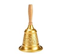 Cloches de décoration de Noël avec Corps en métal, Gold | Accent d ’ attention manuel pour station hôte, pièce maîtresse de table, foyer