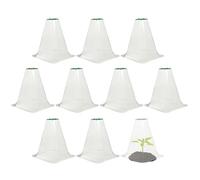 Cloches De Jardin - Couvertures De Réglage De La Ventilation En Plastique | Ensemble De Serre Antigel 10 Pièces | Ce Dôme Protecteur Protège Les Des Animaux Et Des Escargots Pour Une Croissance
