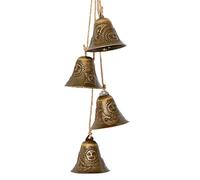 Cloches de Noël - 120 g de décoration rustique en bronze à suspendre, grelot vintage, décoration en métal de ferme | Manteau, arbre d'intérieur et d'extérieur, fête de mariage, vacances, affichage