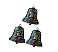 Cloches de Noël anciennes pour 250 ans - Décorations de sapin de Noël pour cheminées festives, vitrines vintage en métal