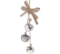 Cloches de Noël argent Ø3,5cm 3 pièces Décoration d'arbre de Noël cloches d'arbre festives
