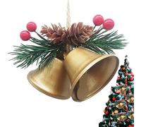 Cloches de Noël artificielles | Décorations de sapin de Noël, décoration en métal à suspendre pour fenêtre, magasin, maison, vacances, fête, festival