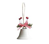 Cloches de Noël décoratives | Cloches de Noël en métal - Carillons de Noël, Jingle Tree avec nœud/baies pour portes, salons, porches