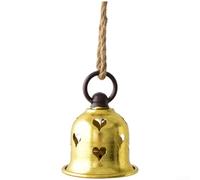 Cloches de Noël en fer à suspendre pour sapin avec son clair pour améliorer les décorations de vacances (B)