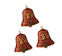Cloches de Noël en métal pour anniversaire de 250 ans - Décoration à suspendre pour arbre de vacances et festival - Décoration de vacances sur le thème des fêtes
