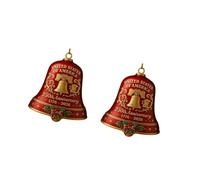 Cloches de Noël en métal pour anniversaire de 250 ans - Décoration à suspendre pour arbre de vacances et festival - Décoration de vacances sur le thème des fêtes