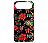 Cloches de Noël Nœud Festif Poinsettia Calligraphie Art Coque pour iPhone Air