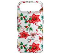 Cloches de Noël Nœud Festif Poinsettia Calligraphie Art Coque pour iPhone Air