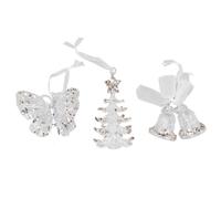 Cloches de noël, ornement d'arbre, thème de noël, ensemble de pendentifs décoratifs suspendus pour portes, 3 pièces