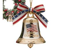 Cloches de Noël - Ornement patriotique à suspendre pour les vacances - 1776-2026 - Cloche souvenir fondatrice de l'Amérique pour sapin de Noël, cheminée, porte, fenêtre, couronne, fête commémorative