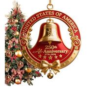 Cloches De Noël | Pièce de Collection Commémorative Historique - Décorations Suspendues pour Fêtes Intérieur Extérieur Mur Fenêtre Jardin Patio Cadeau