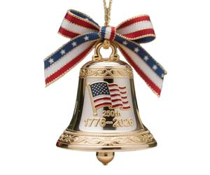 Cloches de Noël pour 250e anniversaire - Horloges Décorations de Noël, 250e Horloges de Fondation Amérique, Décorations Suspendues pour Fêtes, Couronne de Fenêtre, Arbre et Porte Décoration | Memorial