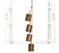 Cloches De Noël pour Décorations,Cloches À Vache Rustiques De Fêtes | Décoration Suspendable Carillons À Vent pour Maison Fête Artisanat Noël Restaurant Jardin Bureau Boutique