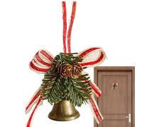 Cloches de Noël pour la porte - Ferme en fer - Sonnette de porte de Noël - Pour l'intérieur, la cheminée, le bureau, le salon, la salle à manger, la cuisine, la chambre à coucher, la salle de bain, le