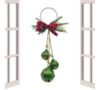 Cloches De Noël Pour Sapin Décorations De Nœud Fermier Pour Arbre De Fêtes | Ornements De Cloches De Noël Style Fermier Pour Extérieur Maison Mur Manteau Nouvel An Mariage Hiver