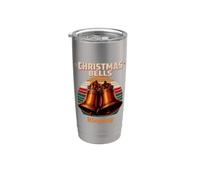 Cloches de Noël rétro Gobelet isotherme en acier inoxydable double paroi