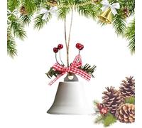 Cloches de Noël vintage - Cloches de Noël décoratives, cloches de Noël chics en métal | Cloches de Noël chics, cloches de Noël antiques avec nœud/baies de Noël pour la décoration de