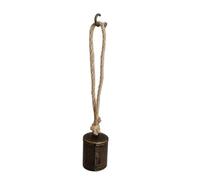 Cloches de Noël vintage en métal avec corde pour décoration de portes, carillons, ornements à suspendre