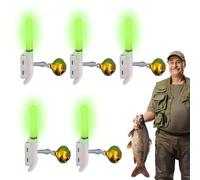 Cloches de pêche | LED anti-chute et alarme de changement de couleur - Lot de 5 cloches de pêche avec lumières, pour Mal Carpe Nuit Extérieur Bassin Rivière Surf Lac Hommes Pêcheurs Pêcheurs