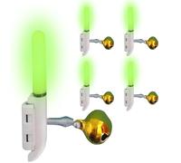 Cloches de pêche pour cannes à pêche | Accessoires de pêche électroniques LED, 5 pièces, cloches d'alarme pour cannes à pêche | pour la carpe, le poisson-chat, la pêche, ainsi que pour la pêche en mer