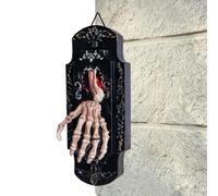 Cloches de porte à suspendre avec mécanisme de mouvement | Sonnette de porte squelette activée par le mouvement tactile pour maison hantée, porche, fête, entrée