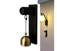 Cloches De Porte Décoration De Carillon À Vent En Bois D'Alerte | Sonnette d'Entrée pour Commerçant et Boutique Pour Entrée Principale Boutique Maison de Ferme Portail de Jardin Commercial