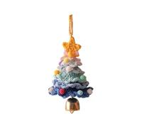 Cloches de sapin de vacances tricotées à la main - Décorations colorées pour intérieur - Accessoires de Noël créatifs au crochet - Décoration de Noël familiale