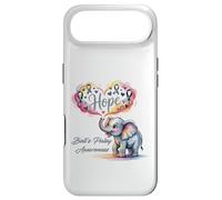 Cloches de Sensibilisation à la paralysie Éléphant et Ruban Gris Coque pour iPhone Air