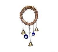 Cloches de Sorcière en Métal et Rotin 30cm Protection(Vine Ring Eyes)