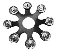 Cloches de tambourin avec cymbales en acier inoxydable pour piles et effets de crash, accessoires de batterie faciles à installer et cloches de fixation améliorées, crash de remplacement pour cymbales