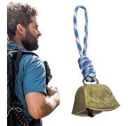 Cloches de vache - Cloches bruyantes polyvalentes avec cordon pour chevaux, bétail, chèvres, ranch et utilisation à la ferme | Cloche à sonnerie en métal pour le camping en plein air randonnée ours