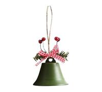 Cloches de vache décoratives - Cloches de Noël anciennes, grelots en métal | Cloches d'arbre suspendues réglables avec ruban/baies festives, cloches de Noël pour entrées, espaces de vie