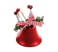 Cloches de vache décoratives - Cloches de Noël antiques, grelots en métal | Cloches d'arbre suspendues réglables avec nœud / baies festives, cloches de Noël pour entrées, espaces de vie,