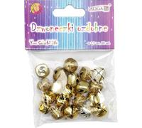 cloches décoratives dorées 1.5cm 20pcs | DZW-1636