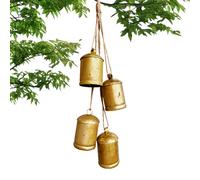 Cloches décoratives | grelot de vache en métal | Cloches décoratives vintage en métal rustique pour couronne, ferme, porte de maison, fête, Noël, cheminée de mariage, guirlande festive en plein air
