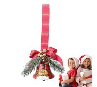 Cloches Décoratives Pendentif Métallique de Noël avec Nœud