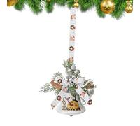 Cloches Décoratives Pendentif Métallique de Noël avec Nœud