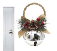 Cloches Décoratives Sapin De Noël Pendentif Métallique Festif Avec Nœud Et